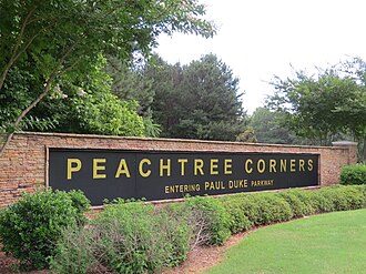 Gateway to Peachtree Corners Georgia