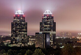 King and Queen Towers in Sandy Springs Georgia
