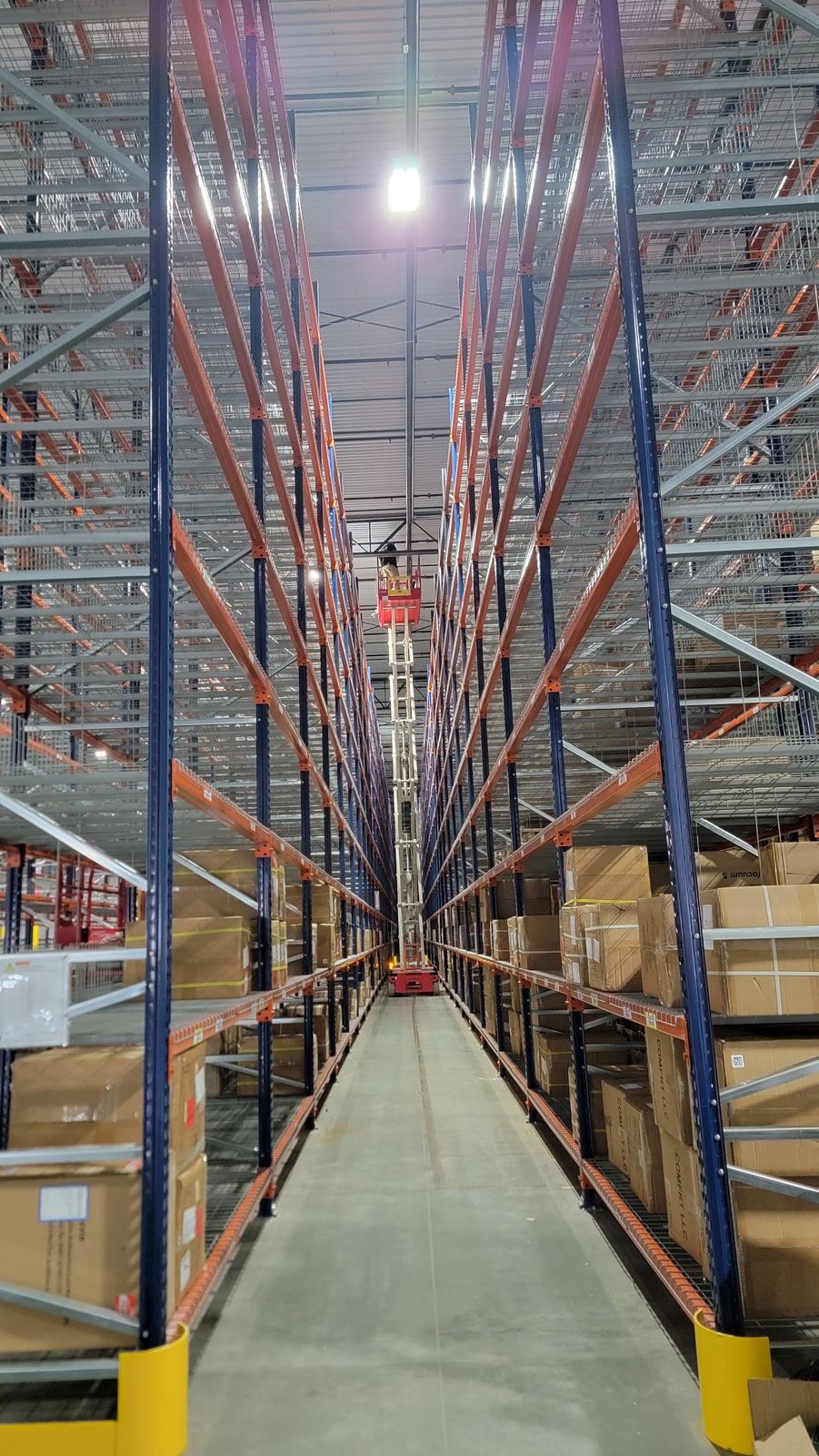 Commercial LED lighting project detail in Georgia warehouse